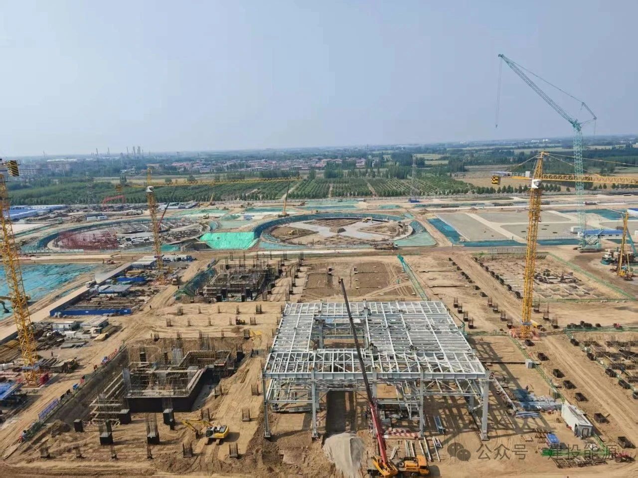 任丘熱電二期項目主廠房基礎(chǔ)提前完成“出零”節(jié)點目標(biāo)